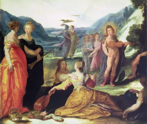 Apollo, Pallas und die Musen